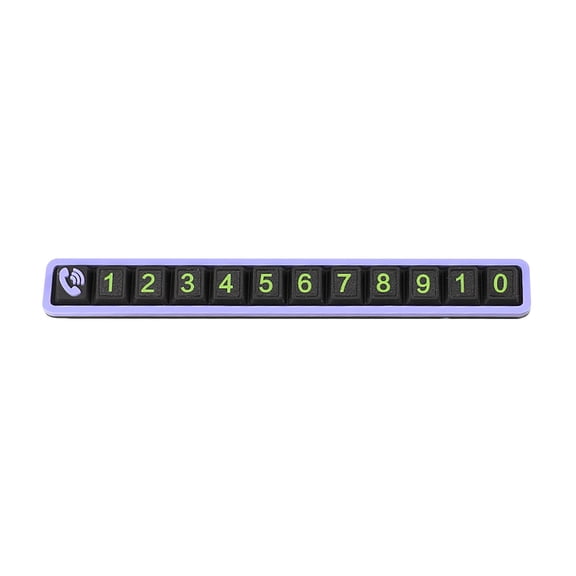 Car Parking Phone Number Plate - Vehicle Temporary License Plate Holder with Adjustable Contact Display, Dashboard Notification Card for Parking Lots, Garages & Residential Areas (Universal Fit)