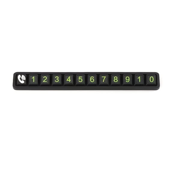 Temporary Parking Number Plate Car Accessory for Moving Vehicles with an 11-Digit Phone Number-Black1pc