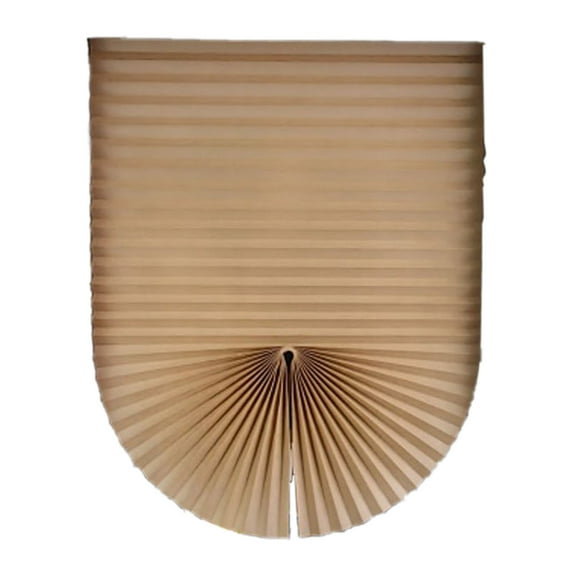 Temporary Pleated Window Blinds, Light Filtering Cordless No-Drill Shades, Stick-On Adjustable Paper Blinds for Privacy & UV Protection, Easy to Cut & Install in Nursery Bedroom Bathroom