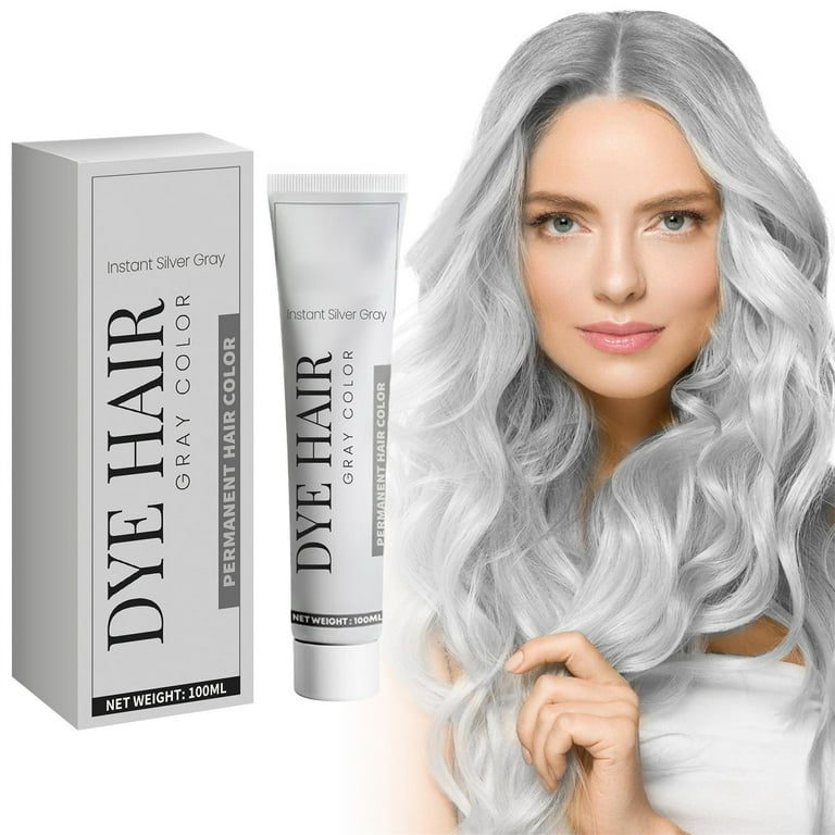 Temporary Silver Gray Hair Spray Color Wax Instant Natural 