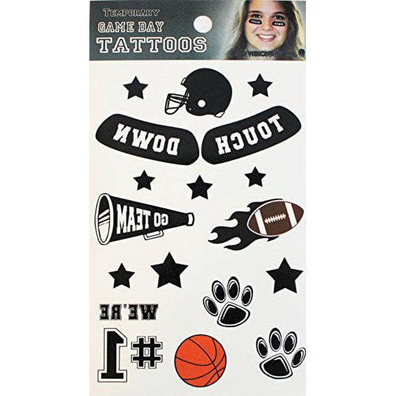 Temporary Tattoo CDX Game Day Black Tattoos