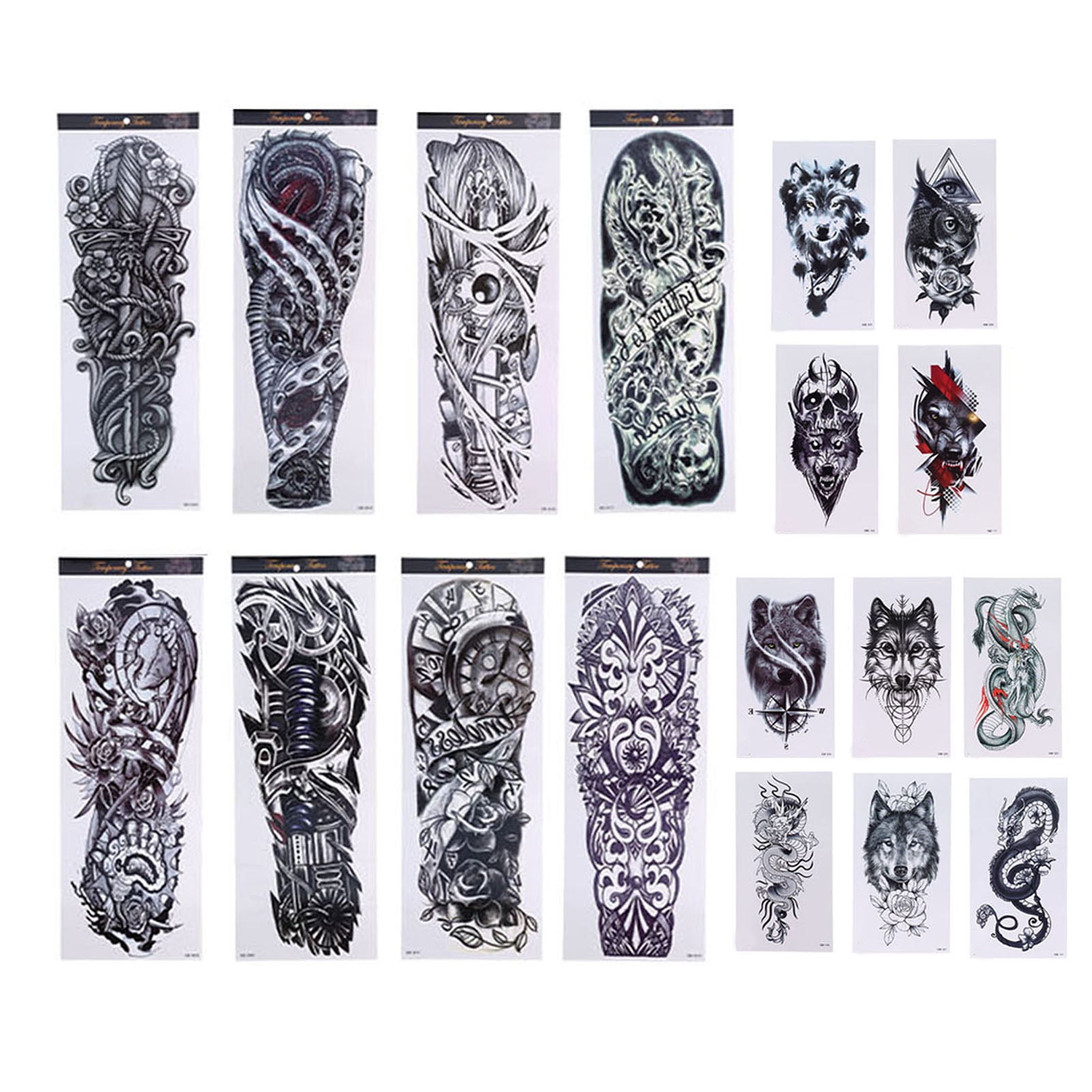 Temporary Tattoo Safety Non Toxic Natural Lifelike Waterproof Removable Tattoo Stickers for Arm