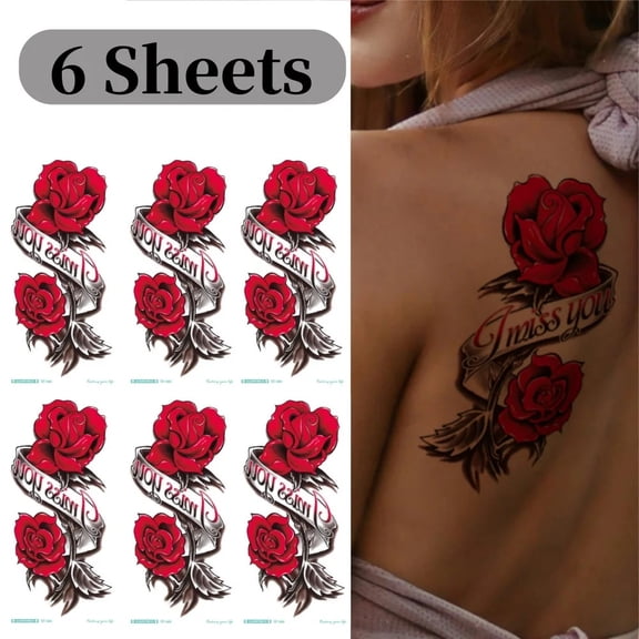 Temporary and semi permanent stickers for the body, waterproof, trendy, and fashionable adult party supplies for both men and women