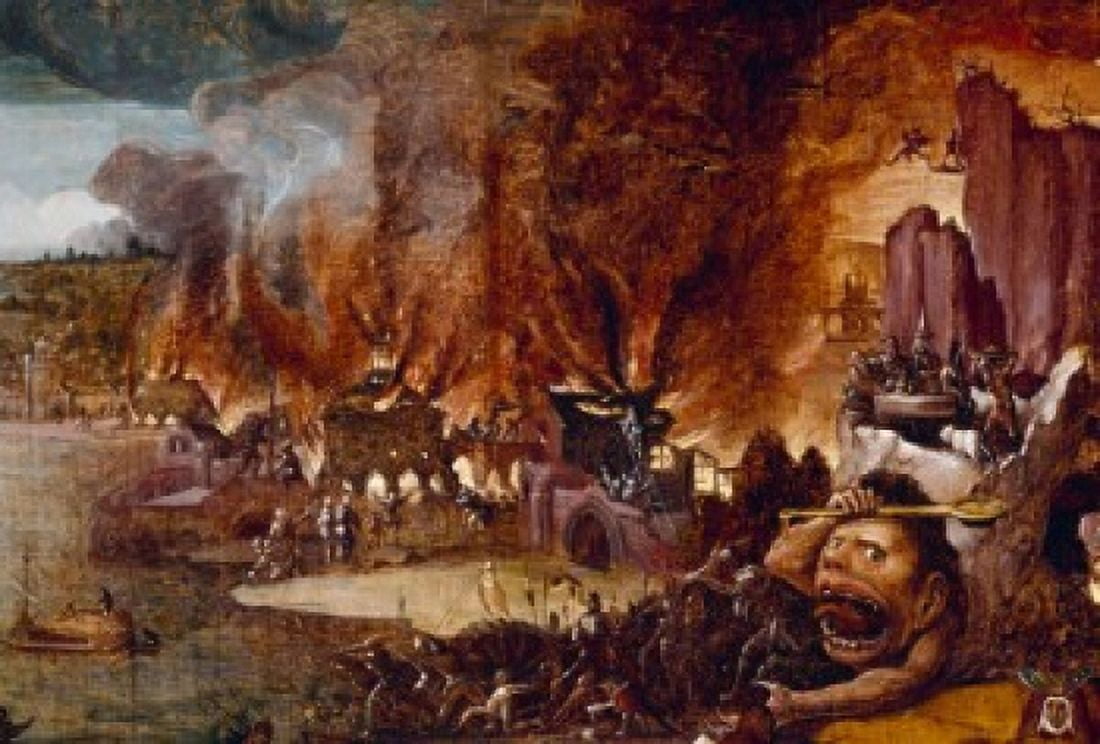 Temptation of Saint Anthony by Hieronymus Bosch tempera on wood panel detail Circa 1490 Circa 1450-1516 Portugal Lisbon National Museum Antiga Canvas Art - Hieronymus Bosch (18 x 24)