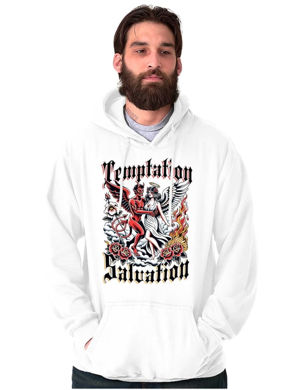 Temptation Salvation Devil Angel Hoodie Sweatshirt Women Men Brisco Brands X