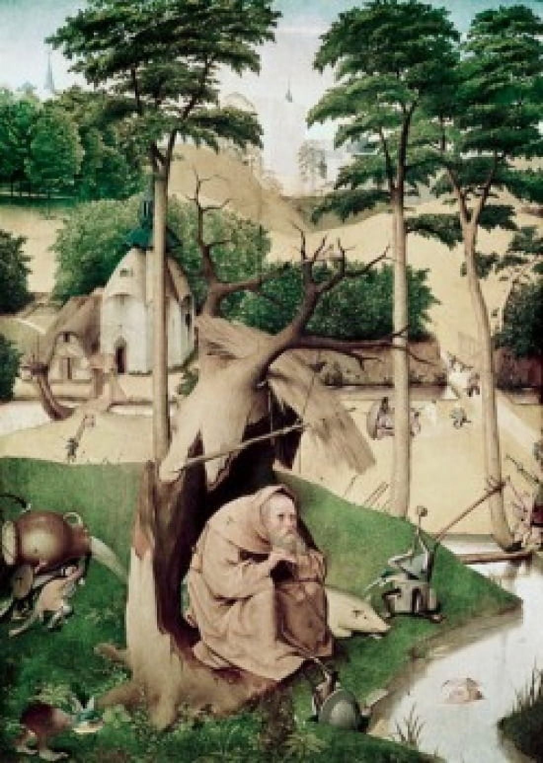 Temptation Of St Anthony C1490s Hieronymus Bosch (ca1450-1516 Netherlandish) Temperawood on Panel National Museum Antiga Lisbon Portugal Canvas Art - Hieronymus Bosch (24 x 36)
