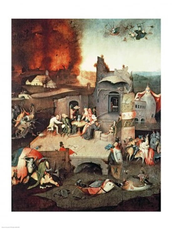 Temptation of Saint Anthony c1500 Canvas Art - Hieronymus Bosch (18 x 24)