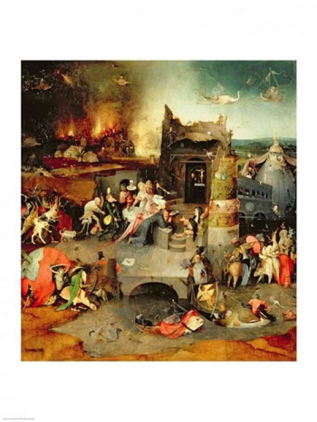Temptation of St Anthony Canvas Art - Hieronymus Bosch (18 x 24)