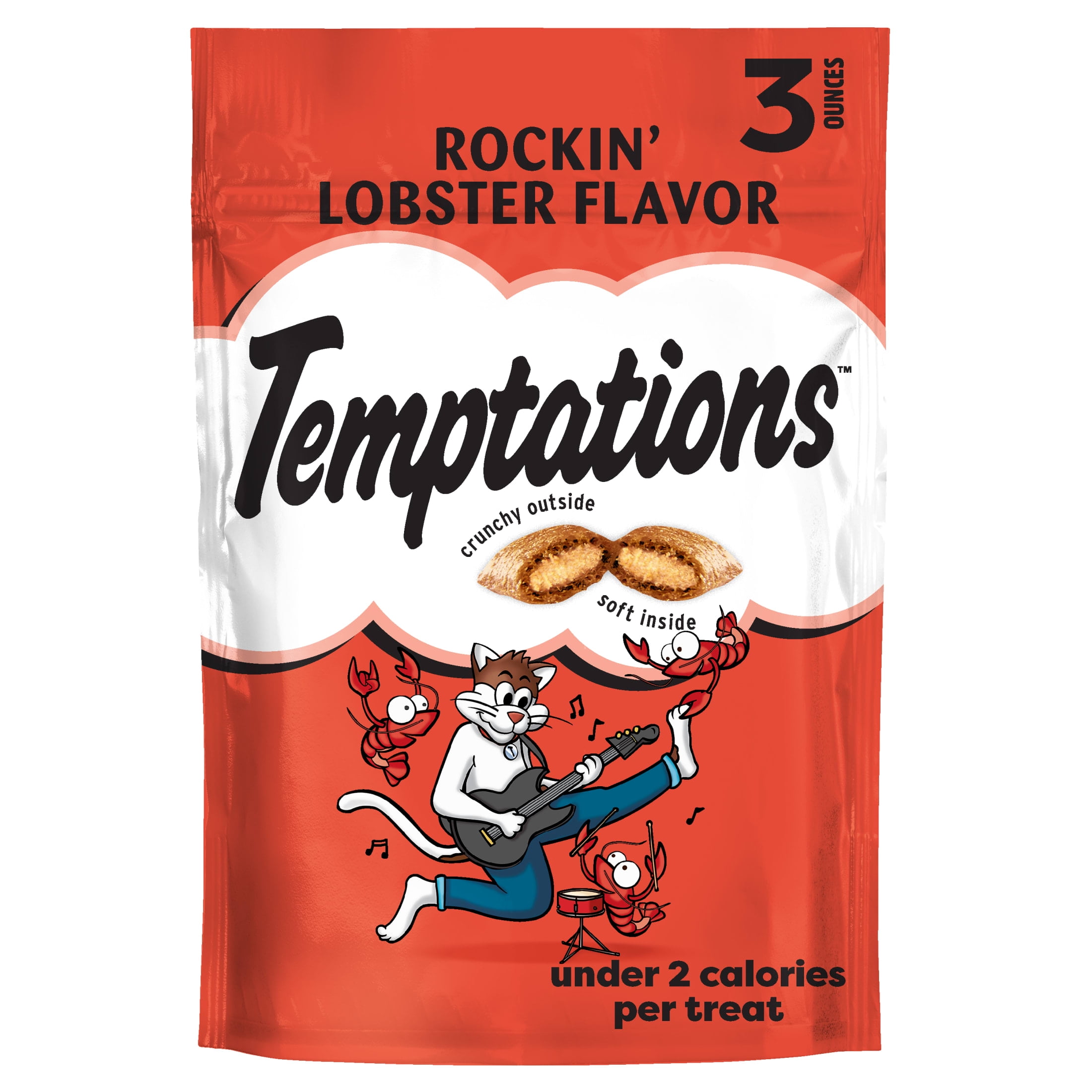 Temptations Classic Cat Treats, Rockin' Lobster, Crunchy & Soft, 3