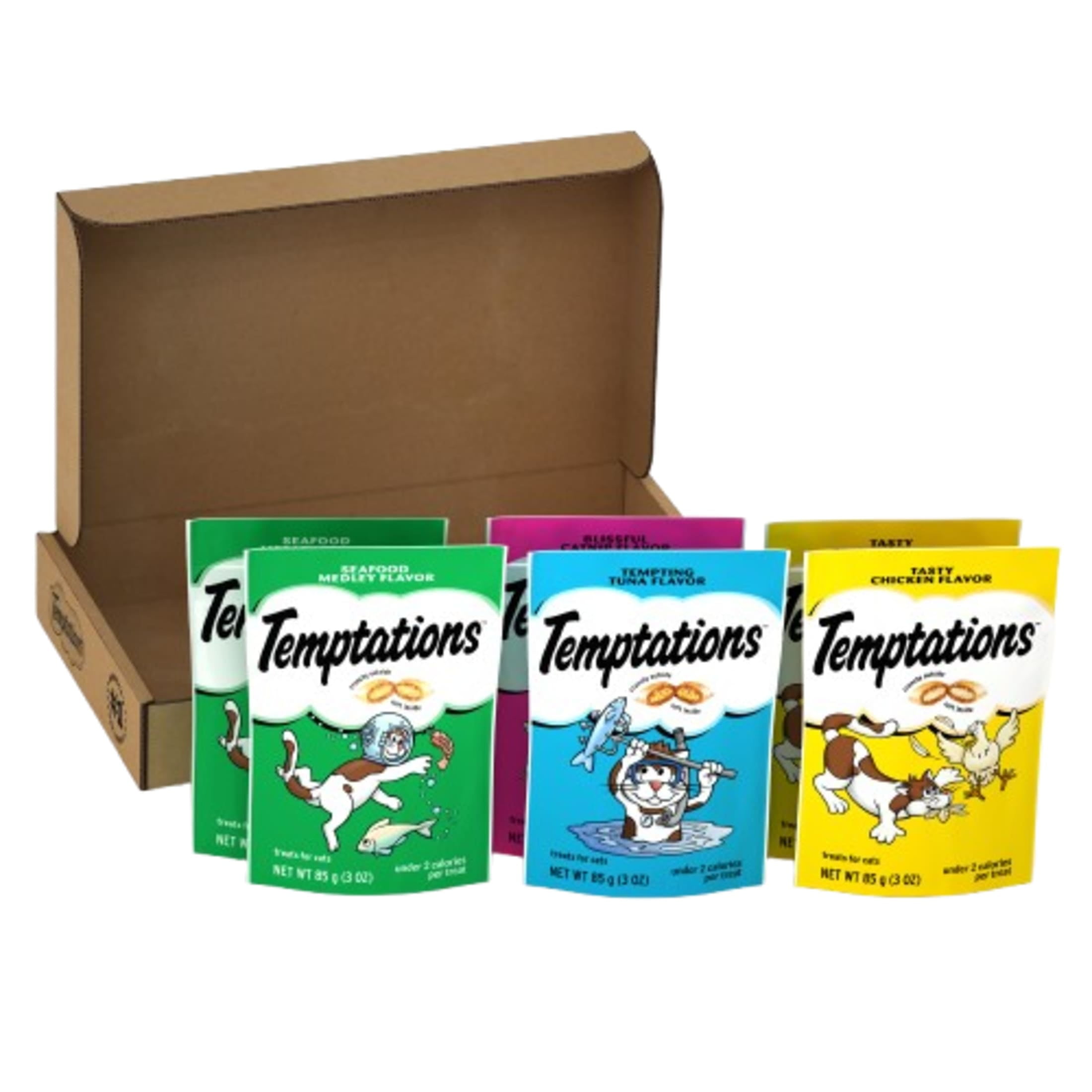 Temptations Classic Feline Favorites Variety Pack Crunchy And Soft Treats For Cats, 3 Oz (6 Pack)