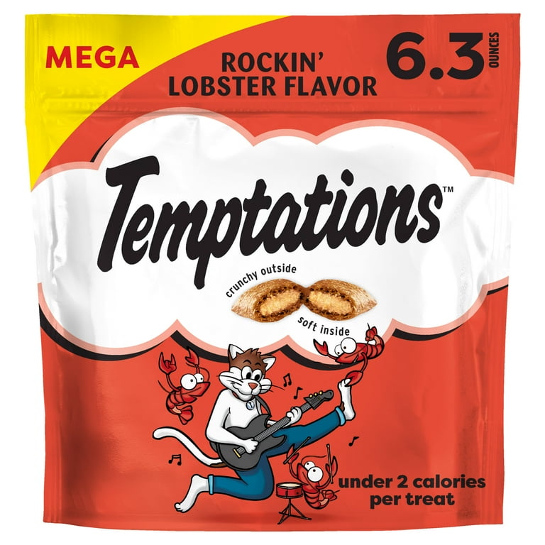 Temptations Classic Rockin' Lobster Flavor Crunchy Soft Treats for