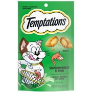 Temptations Classic Seafood Medley Flavor Crunchy And Soft Treats For Cats, 3 Oz Pouch