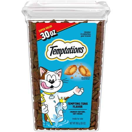 Temptations Classic Tempting Tuna Flavor Crunchy And Soft Treats For Cats, 30 Oz Pouch