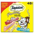 thumbnail image 1 of Temptations Creamy Puree with Beef Liver, Salmon, Chicken, And Tuna Variety Pack of Lickable Cat Treats, 1 of 10