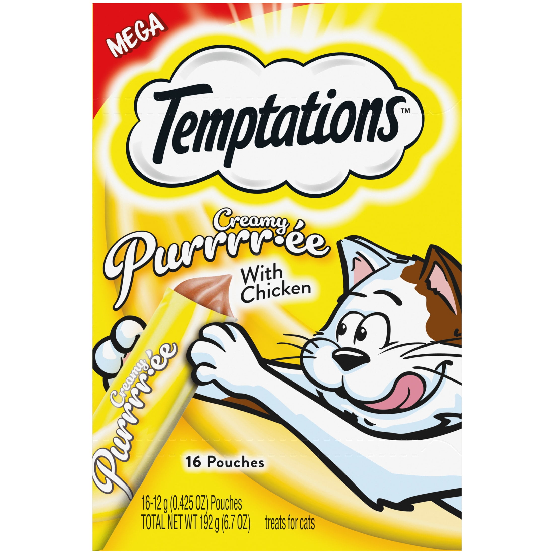 Temptations Creamy Puree With Chicken Squeezable Lickable Wet Treats