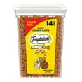 thumbnail image 1 of Temptations Jumbo Stuff Tasty Chicken Flavor Crunchy And Soft Treats For Cats, 14 Oz Tub, 1 of 12