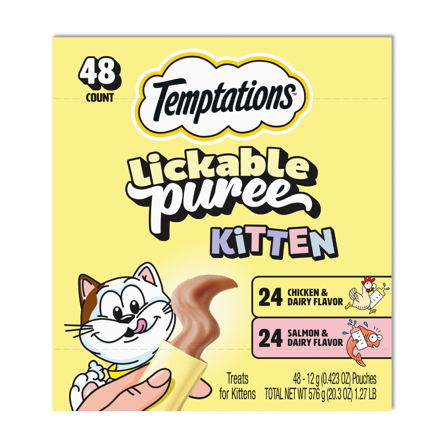 TEMPTATIONS Creamy Purrrr-ee Kitten 48ct MVMP
