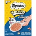thumbnail image 1 of TEMPTATIONS Lickable Spoons with Meaty Inclusions Savory Salmon with Tasty Chicken Chunks 8ct, 1 of 6