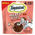 thumbnail image 1 of Temptations Meaty Bites, Soft and Savory Cat Treats, Salmon Flavor, 4.12 oz Pouch, 1 of 11