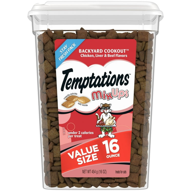 Temptations Mixups Crunchy & Soft Backyard Cookout Flavor Cat Treats Temptations Mixups Crunchy & Soft Backyard Cookout Flavor Cat Treats