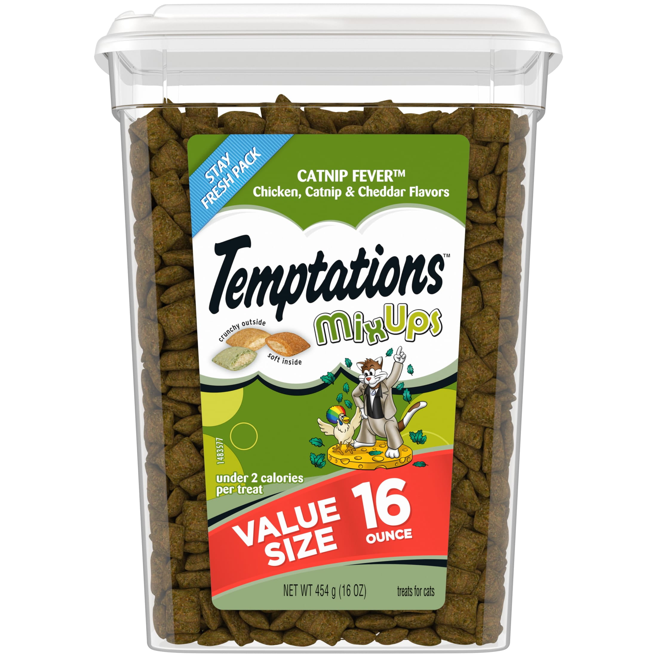 Temptations Mixups Catnip Fever Flavor Crunchy And Soft Treats For Cats