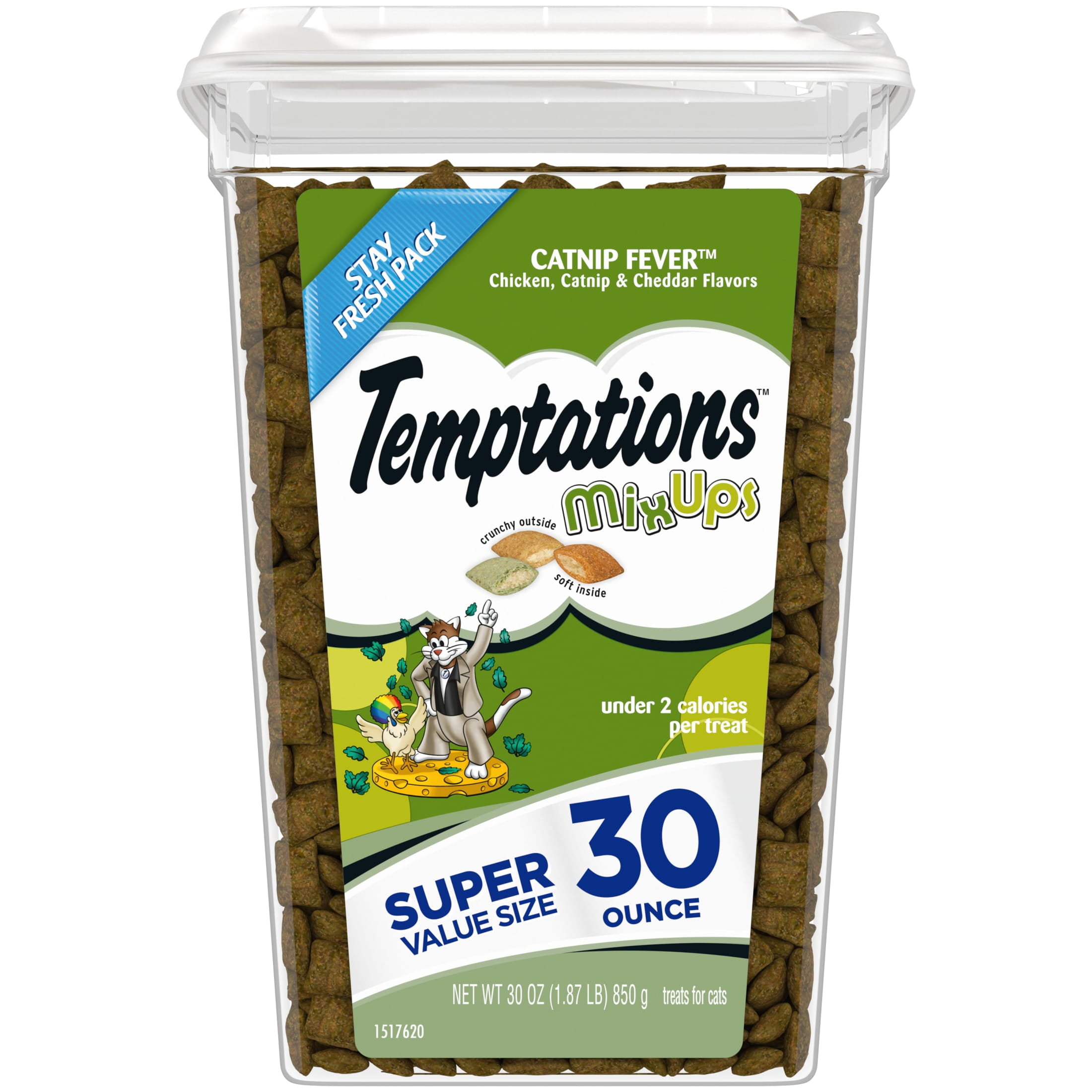 Temptations Mixups Catnip Fever Flavor Crunchy And Soft Treats For Cats