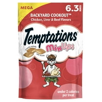 Temptations Mixups Backyard Cookout Flavor Crunchy And Soft Cat Treats, 6.3 Oz Pouch