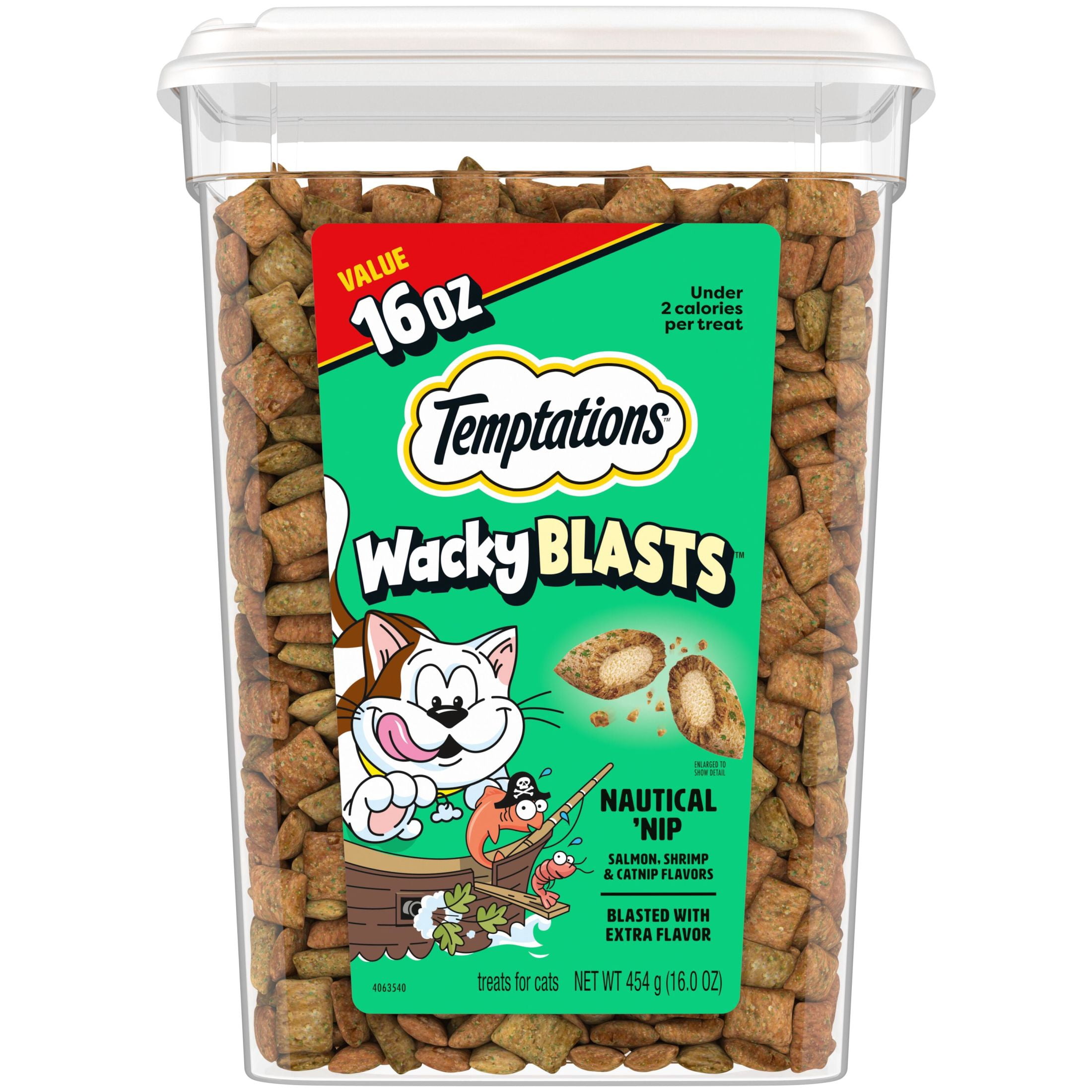 Temptations Cat Treats Wacky Blasts, Nautical 'Nip Flavor, 16 oz