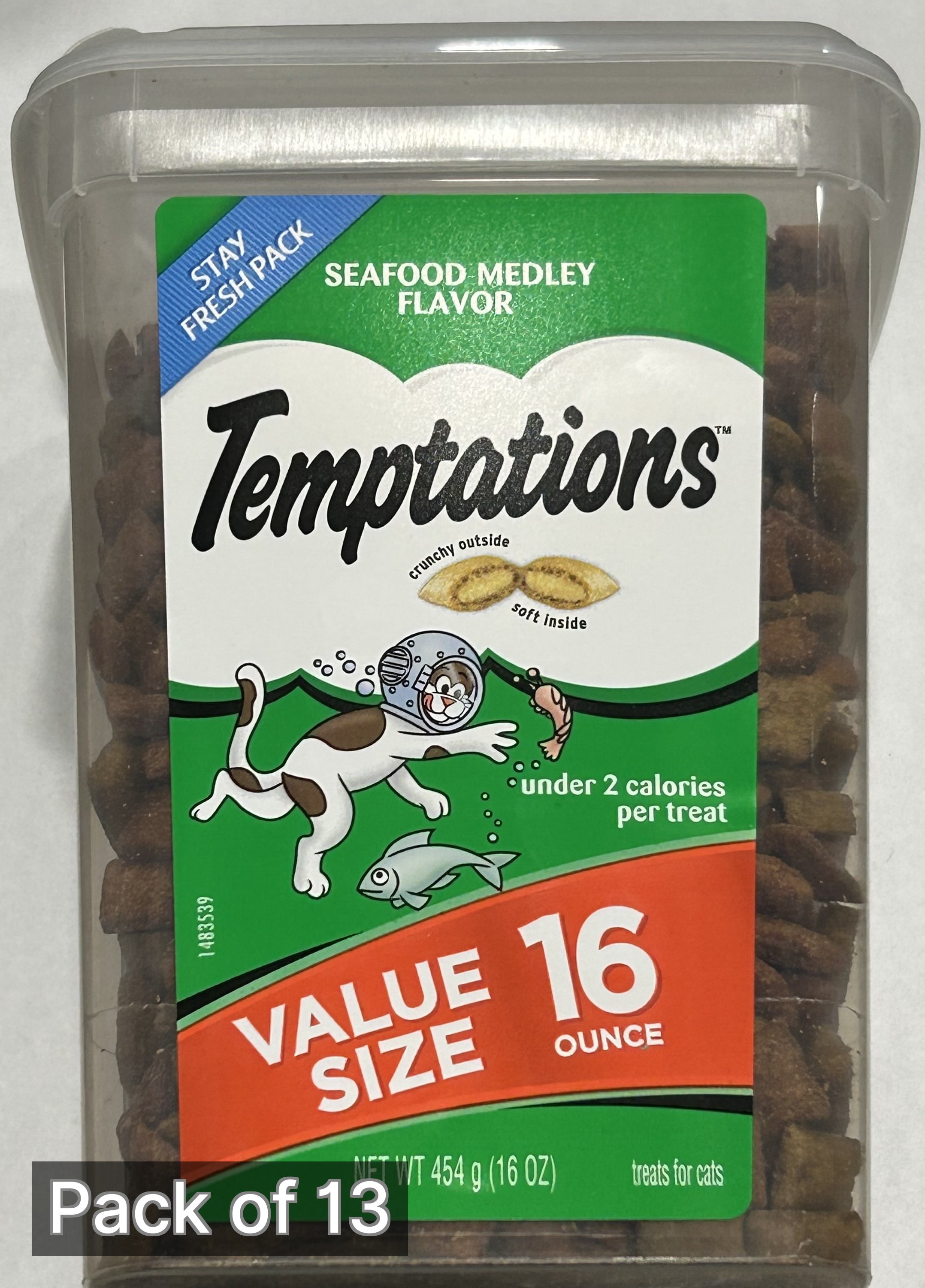 Temptations Seafood Medley Cat Treat 16 oz (Pack of 13)