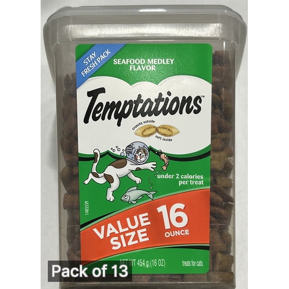 Temptations Seafood Medley Cat Treat 16 oz (Pack of 13)