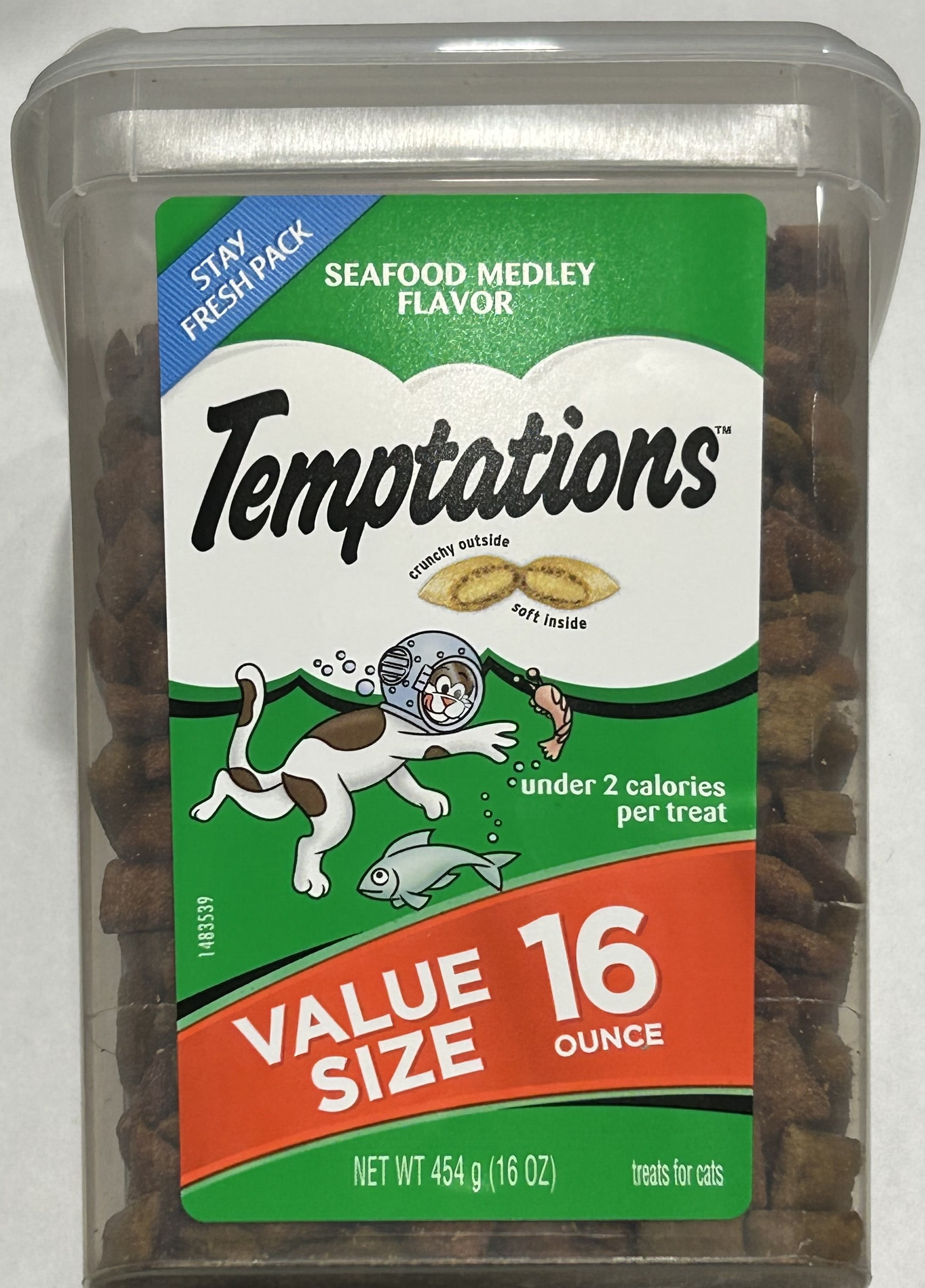 Temptations Seafood Medley Cat Treat 16 oz (Pack of 24)