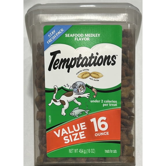 Temptations Seafood Medley Cat Treat 16 oz (Pack of 6)