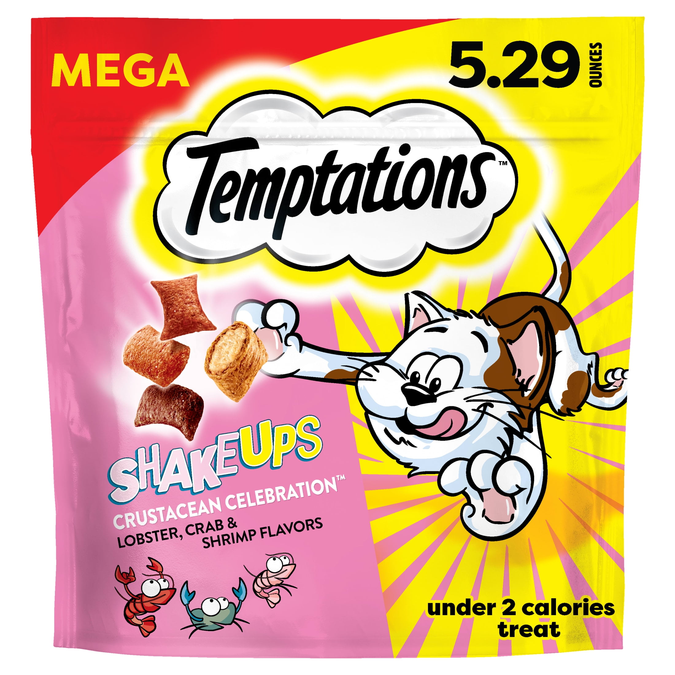 Temptations Shakeups Crunchy And Soft Cat Treats, Clucky Carnival