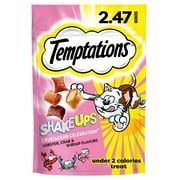 Temptations ShakeUps Crustacean Celebration Flavor Crunchy & Soft Cat Treats, 2.47 oz Pouch