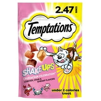 Temptations ShakeUps Crustacean Celebration Flavor Crunchy & Soft Cat Treats, 2.47 oz Pouch
