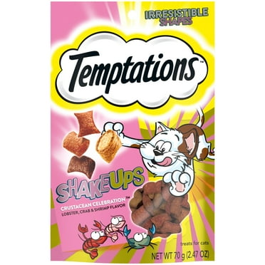 Temptations Shakeups Crustacean Celebration Flavor Crunchy & Soft Cat Treats, 2.47 Oz Pouch