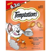Temptations Classic Tantalizing Turkey Flavor Crunchy And Soft Treats For Cats, 6.3 Oz Pouch