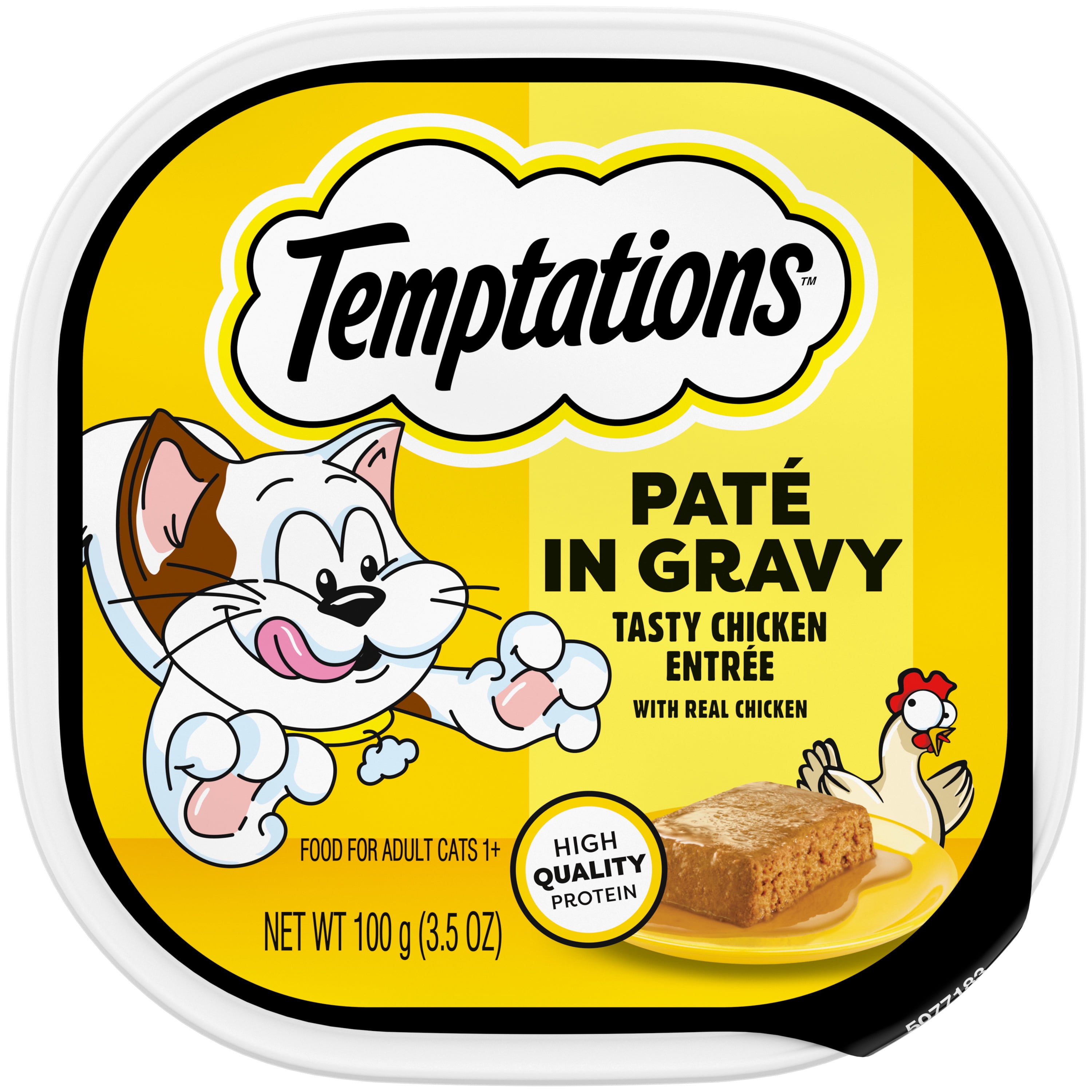 Temptations Tasty Chicken Flavor Paté in Gravy Wet Cat Food, 3.5 oz