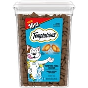 Temptations Tempting Tuna Flavor Crunchy Treats for Cats Value Size, 16 oz Tub