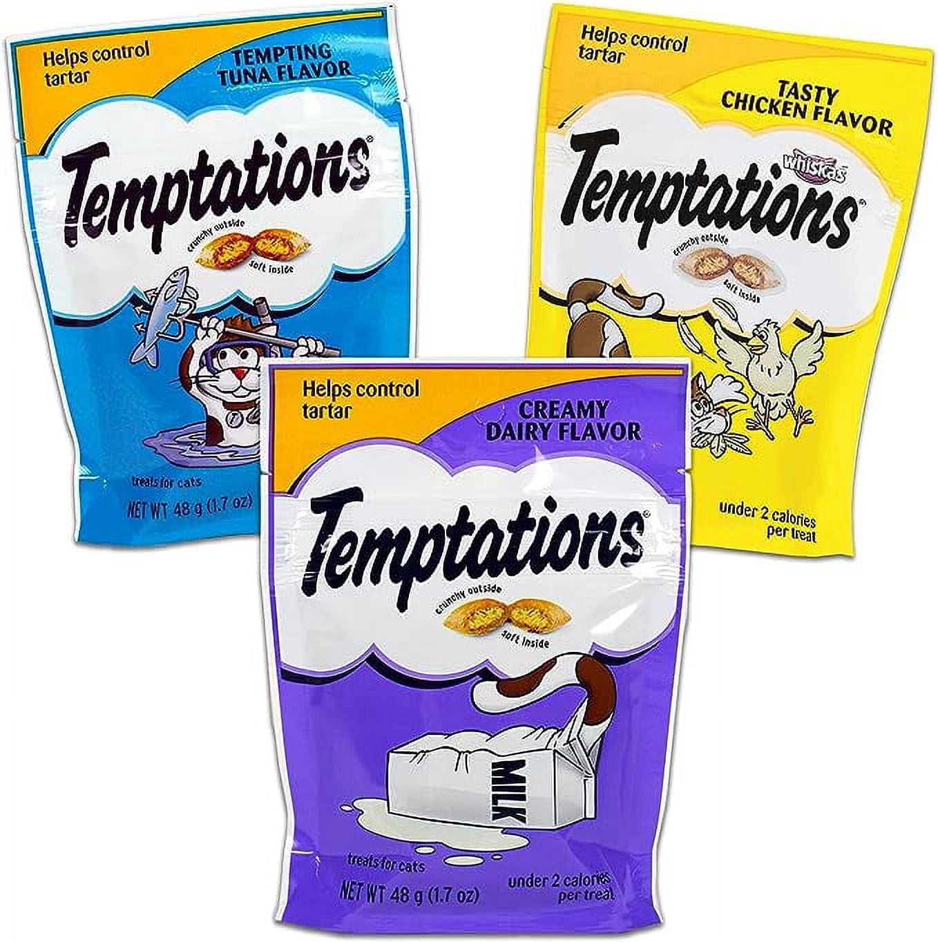 Temptations Whiskas Cat Treats Variety Pack 3 Temptations Cat Snack