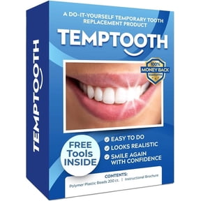 Temptooth #1 Seller Temporary Tooth Replacement Kit, Missing Tooth Kit, DIY Tooth Replacement, Dental Repair, Missing Tooth Fix, Fake Tooth, Replace tooth.