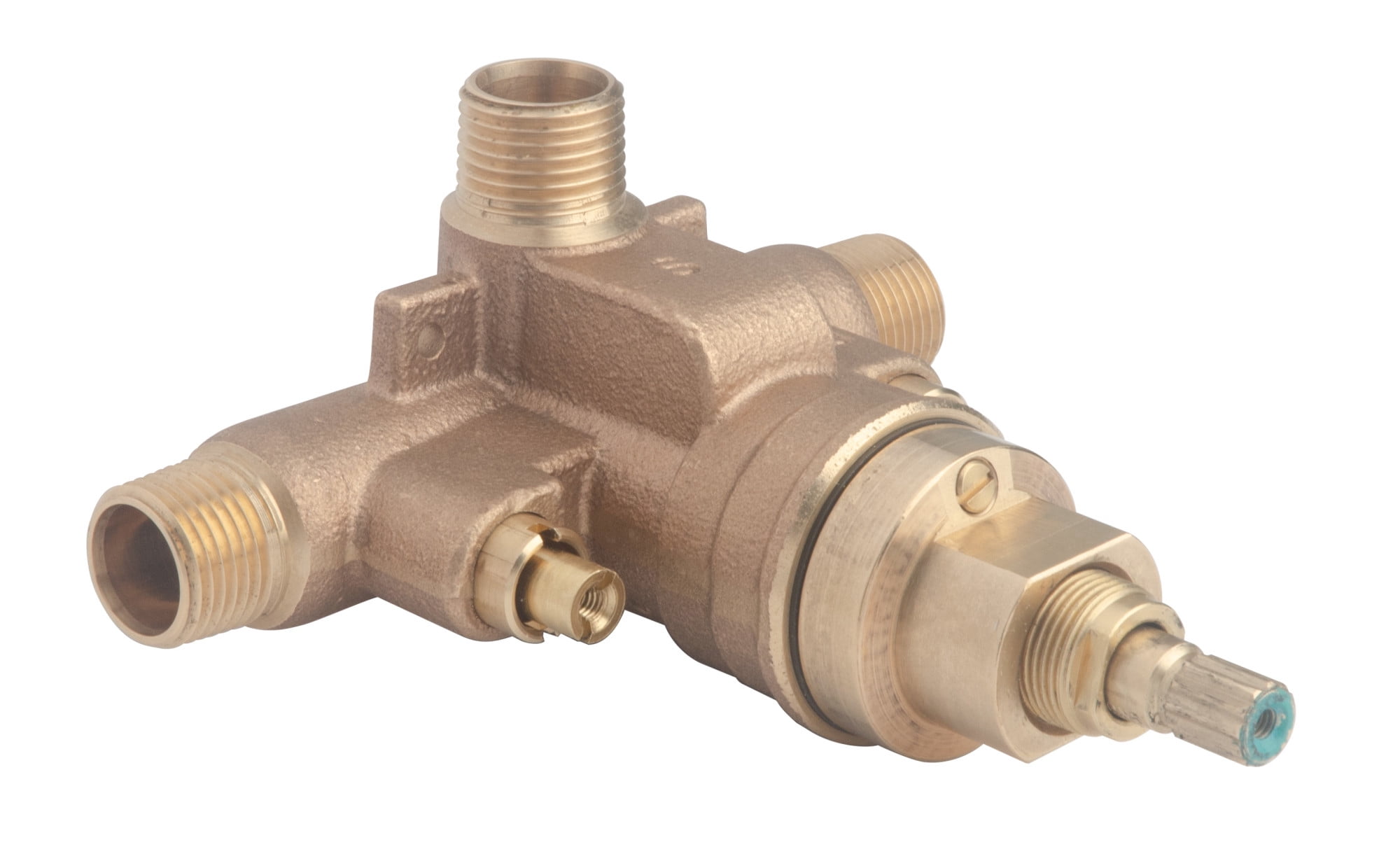 Brass Pressure-Balancing Shower Valve with Safety Stops