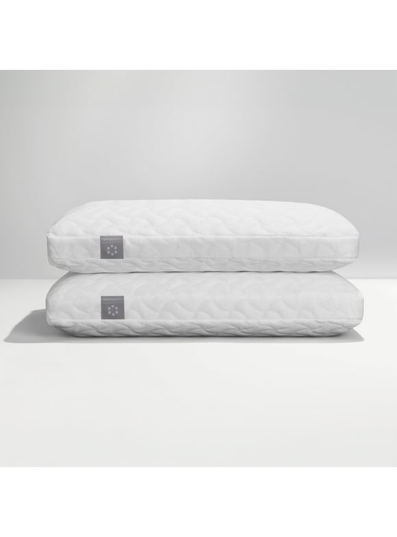 Tempur-Pedic Cloud Memory Foam Bed Pillow for Side and Back Sleepers, Queen, 2 Pack