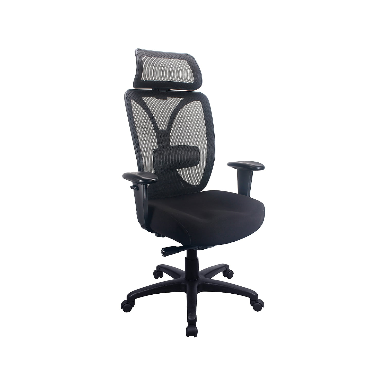Tempur-Pedic Mesh Back Fabric Computer and Desk Chair Black (TP6450-BLKMB)