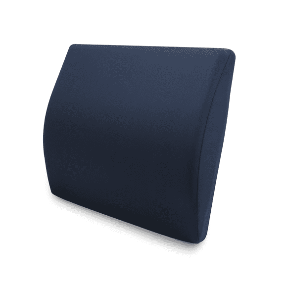 Tempur-Pedic Lumbar Support Memory Foam Cushion Pillow, Blue Travel Size Pillow for Lower Back