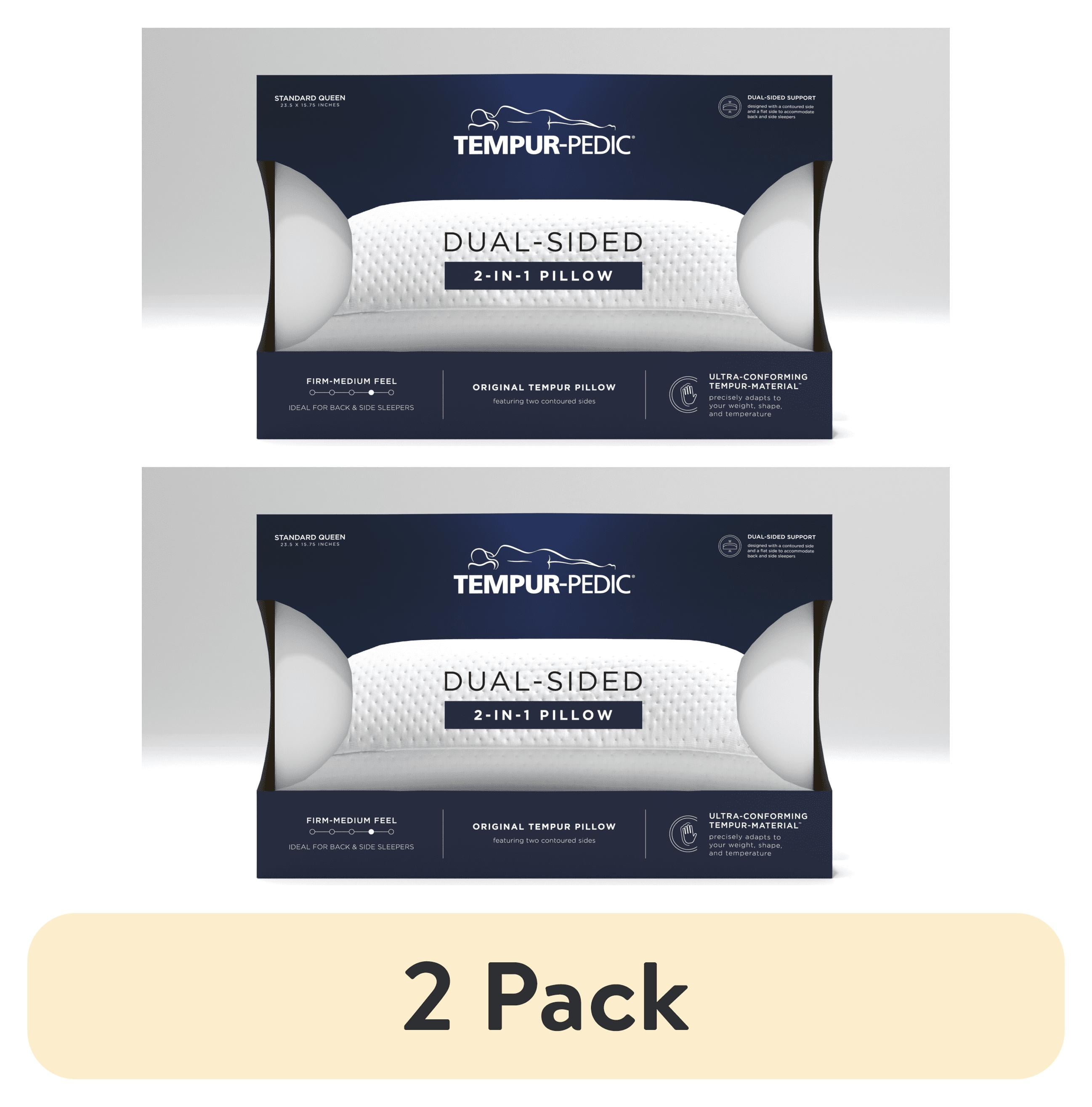 Standard White Memory Foam Dual-Sided Pillow