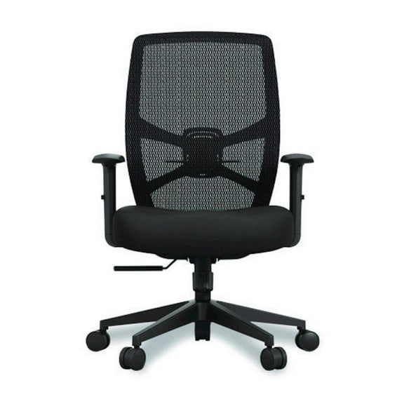 Tempur-Pedic by Raynor ProTask Executive Task Chair, Supports Up to 275 lb, 19.06" to 22.44" Seat Height, Black Seat/Back, Black Base