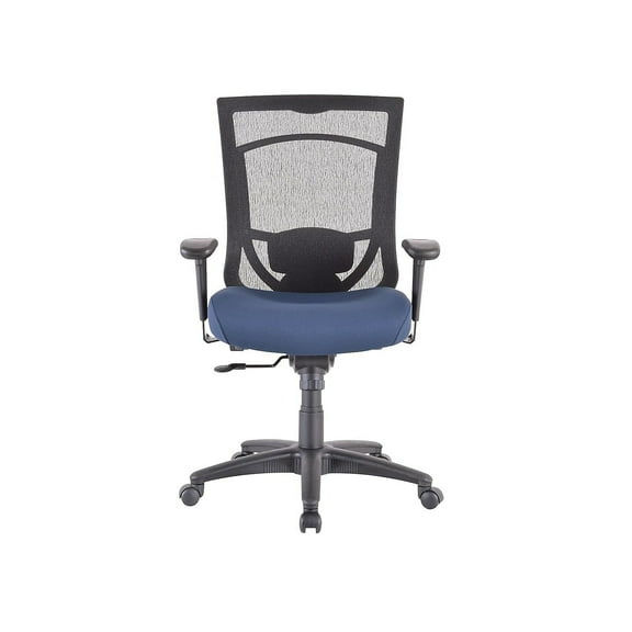 Tempur-Pedic TP7000 Mesh Back Fabric Task Chair Black and Cobalt (TP7000-COBALT)