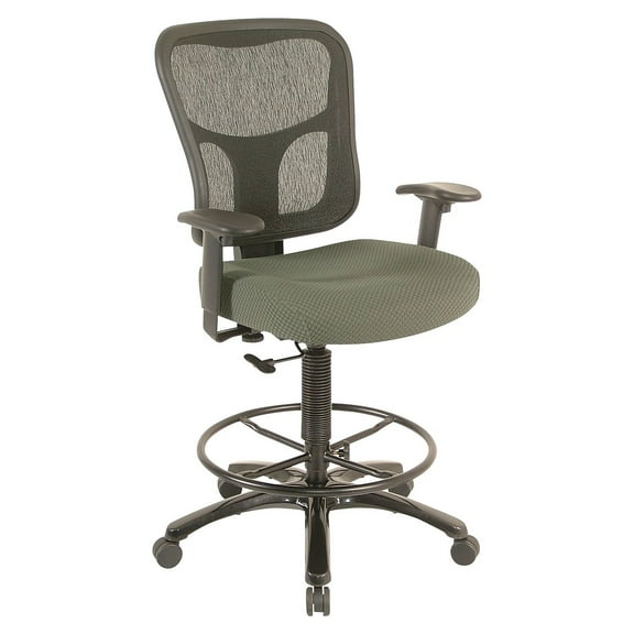 Tempur-Pedic TP8200 Ergonomic Fabric Mid-Back Drafting Stool Olive TP8200-OLIVE