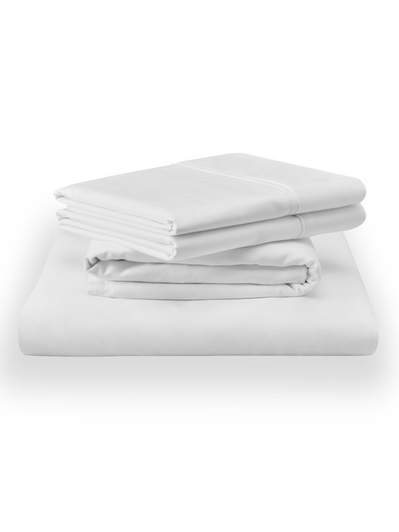 Tempur Classic Cotton Adult Fitted Sheet Set White, Queen